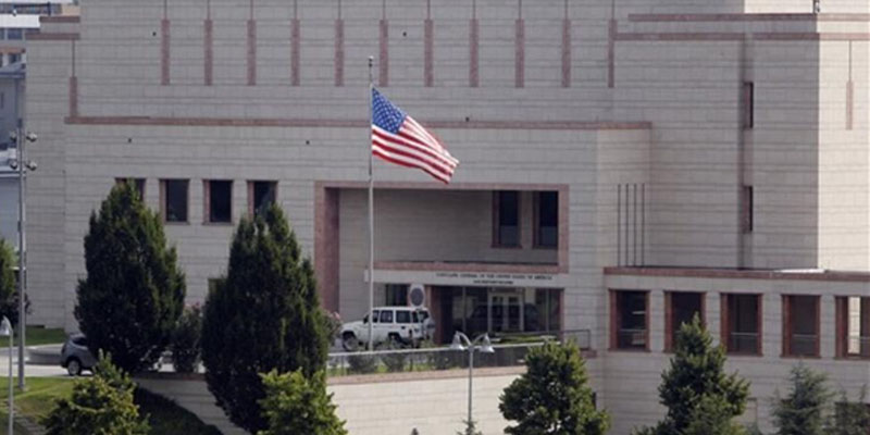 تركيا: إطلاق نار على السفارة الأمريكية 